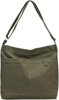 Large green shoulder bag