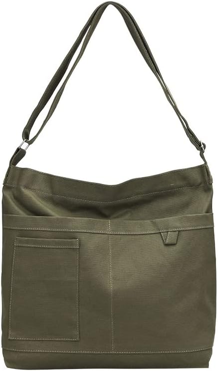 Large green shoulder bag