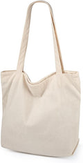 Beige corduroy handbag