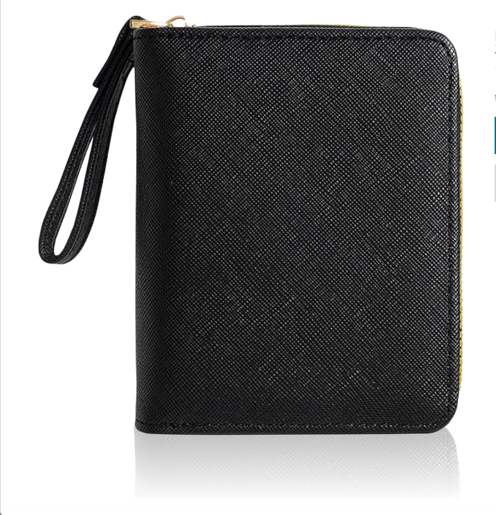 Compact and stylish bi-fold luxury leather wallet